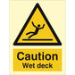 Sign IMO Danger wet deck 107093 - Sikkerhedsgiganten