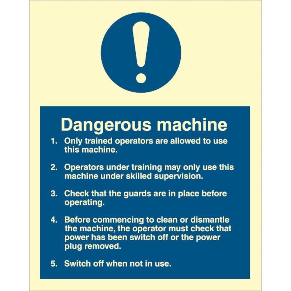 Sign IMO Dangerous Machine 106090 - Sikkerhedsgiganten
