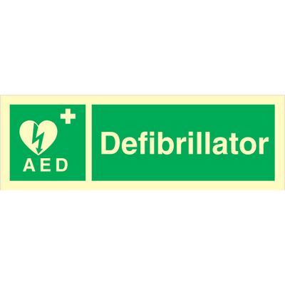 Sign IMO Defibrillator 102028 - Sikkerhedsgiganten