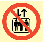 Sign IMO Do not use lift 102115 - Sikkerhedsgiganten