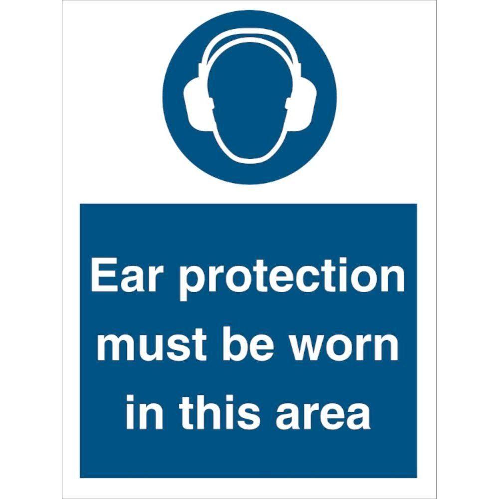 Sign IMO Ear protection must be worn in this area 106037 - Sikkerhedsgiganten