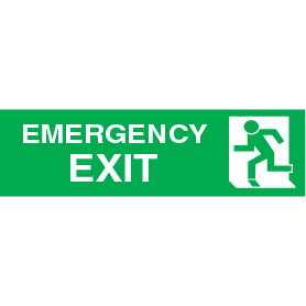 Sign IMO Emergency exit right 100024 - Sikkerhedsgiganten