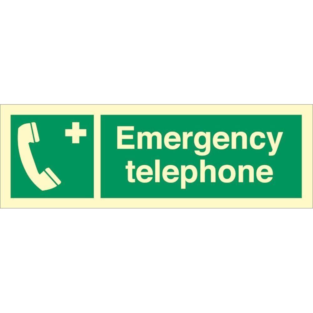 Sign IMO Emergency telephone 102008 - Sikkerhedsgiganten