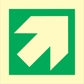 Sign IMO Escape direction (45°) 103030 - Sikkerhedsgiganten