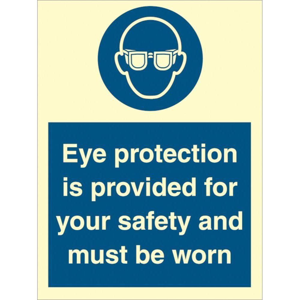 Sign IMO Eye protection is provided for your safet 106041 - Sikkerhedsgiganten