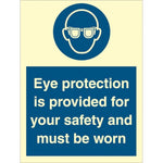 Sign IMO Eye protection is provided for your safet 106041 - Sikkerhedsgiganten