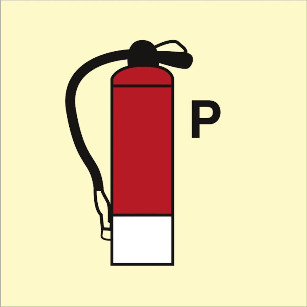 Sign IMO Fire Extinguisher Powder 104403 - Sikkerhedsgiganten