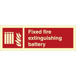Sign IMO Fixed fire extinguishing battery 105009 - Sikkerhedsgiganten