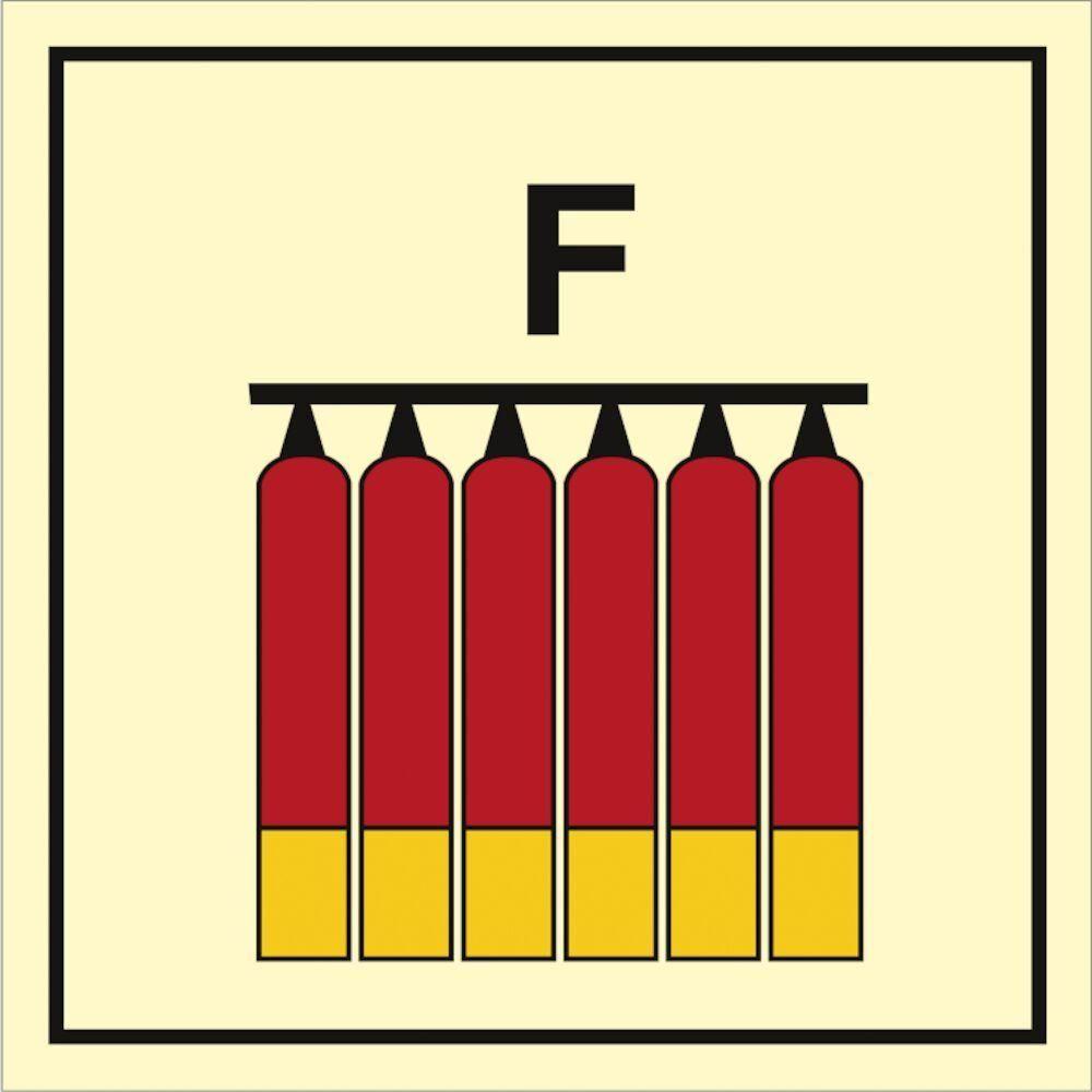 Sign IMO Fixed foam fire extinguisher battery 104142 - Sikkerhedsgiganten