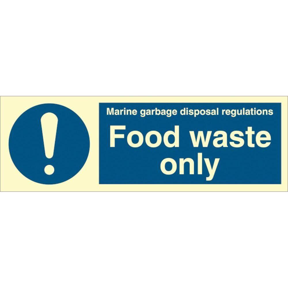 Sign IMO Food waste only 106257 - Sikkerhedsgiganten