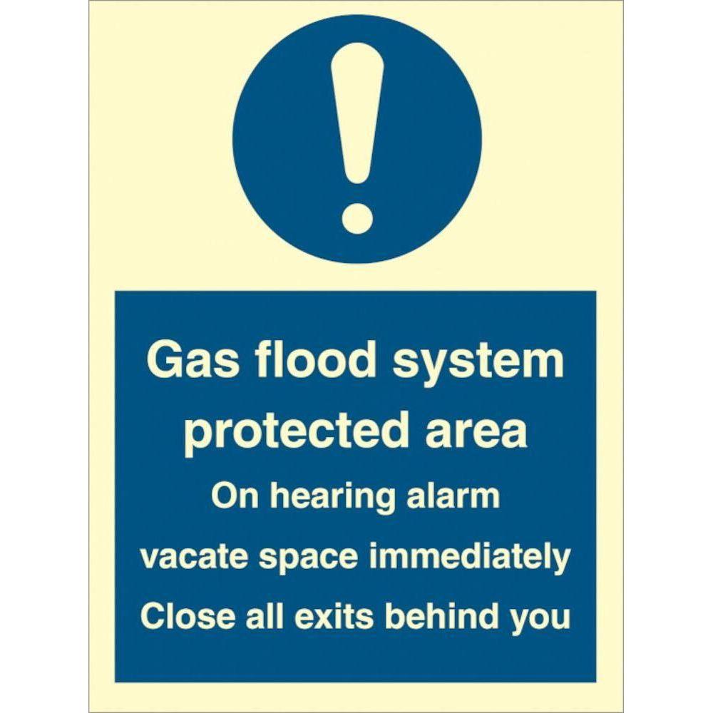 Sign IMO Gas flood system protection area 106059 - Sikkerhedsgiganten