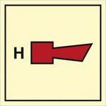 Sign IMO Halon nozzle 10412 - Sikkerhedsgiganten
