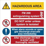 Sign IMO Hazardous area FM 200 - Sikkerhedsgiganten