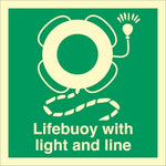 Sign IMO Lifebuoy with light and line - Sikkerhedsgiganten