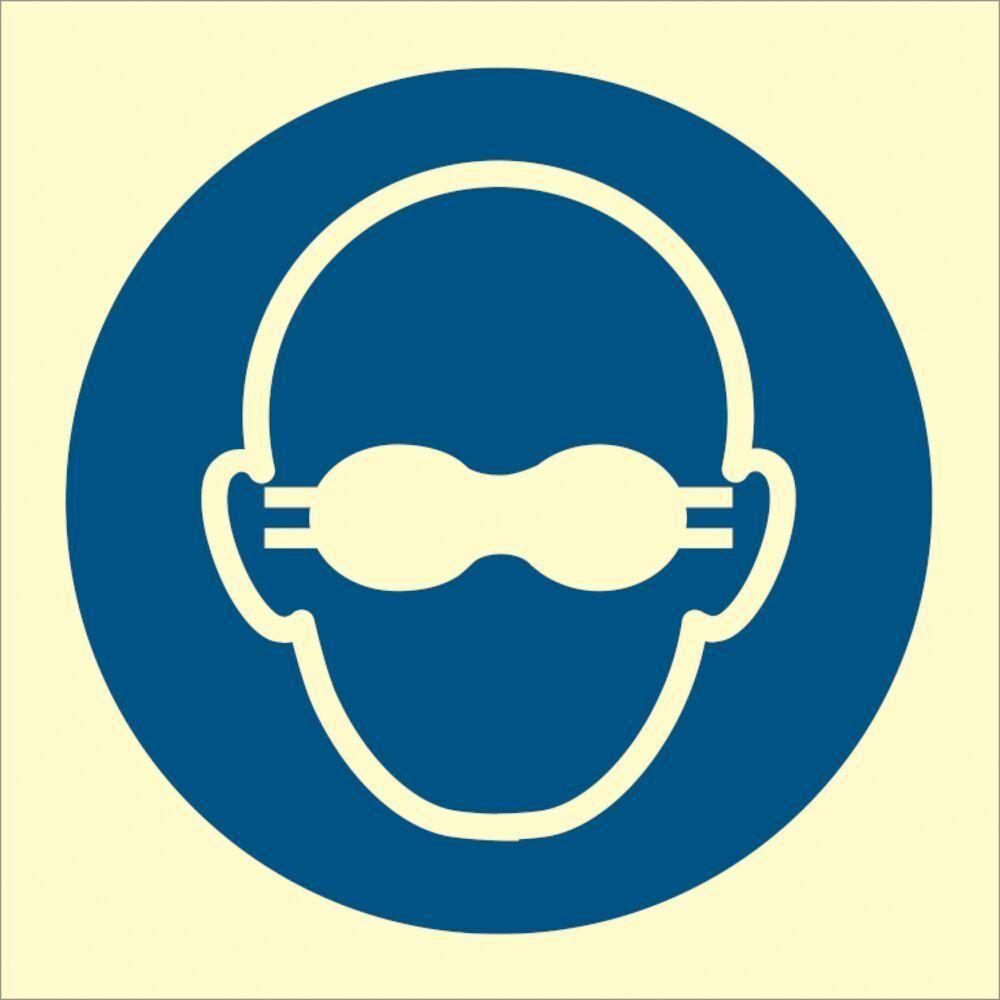 Sign IMO Opaque eye protection must be worn - Sikkerhedsgiganten