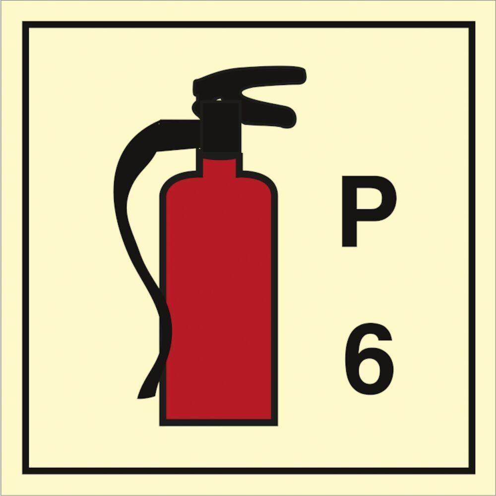 Sign IMO Portable fire extinguishers powder 6 - Sikkerhedsgiganten