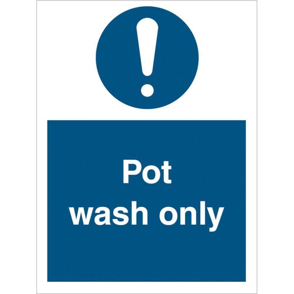 Sign IMO Pot wash only - Sikkerhedsgiganten