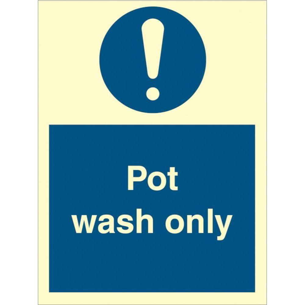 Sign IMO Pot wash only - Sikkerhedsgiganten