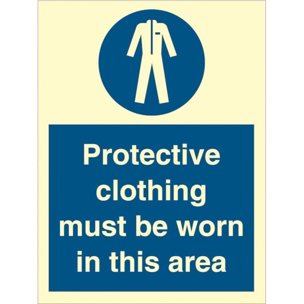Sign IMO Protective clothing must be worn in this - Sikkerhedsgiganten