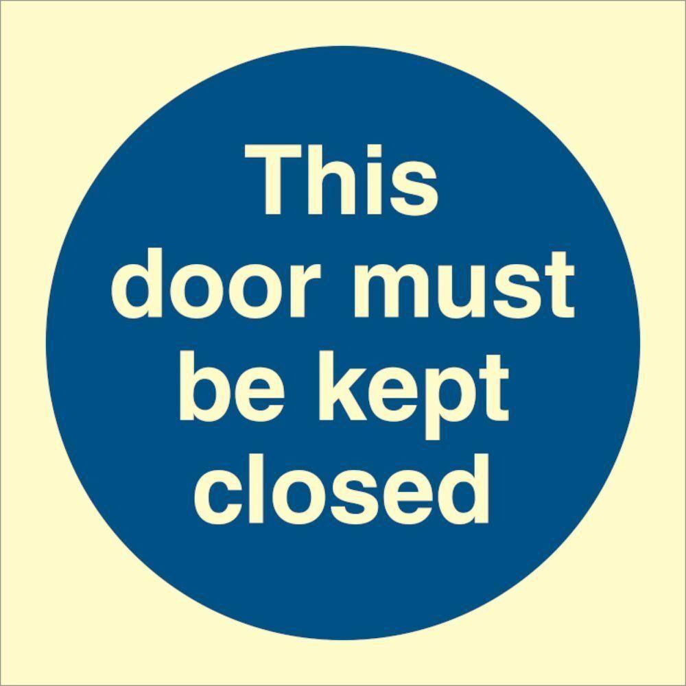 Sign IMO This door must be kept closed - Sikkerhedsgiganten