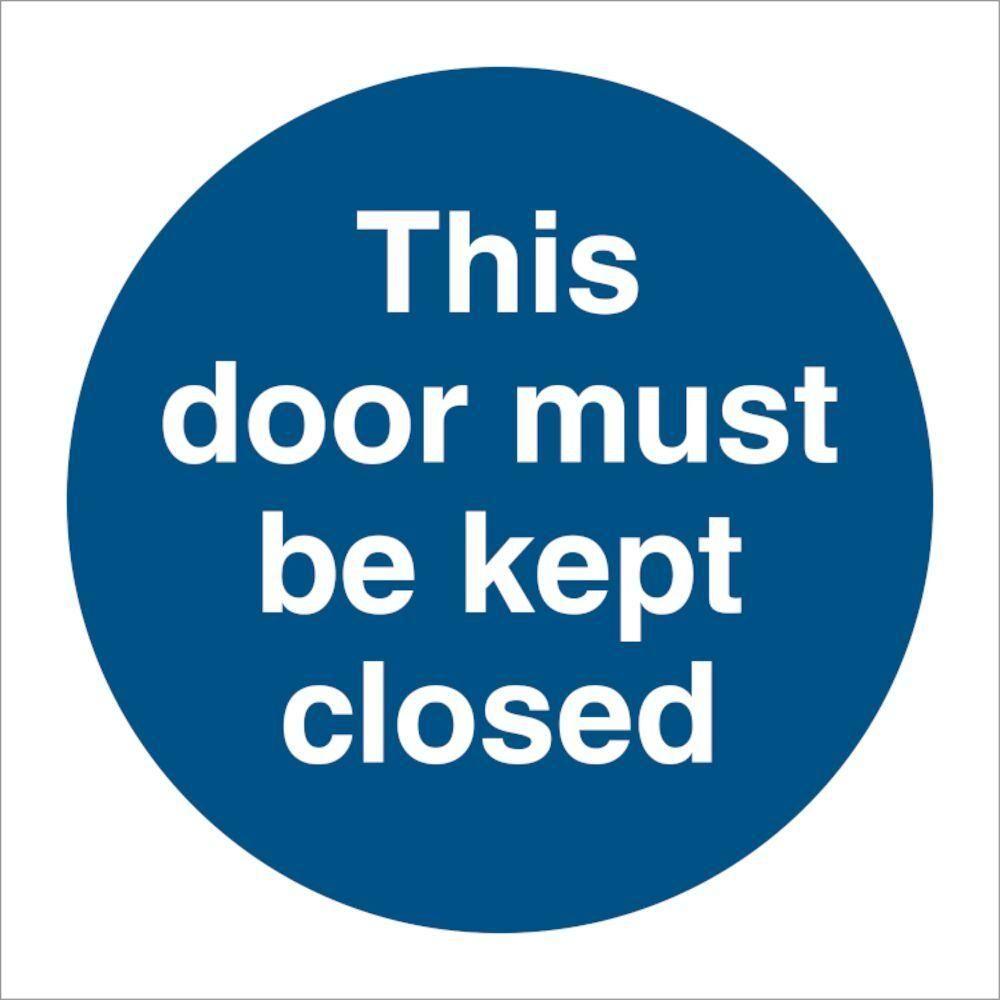 Sign IMO This door must be kept closed - Sikkerhedsgiganten