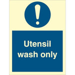 Sign IMO Utensil wash only - Sikkerhedsgiganten
