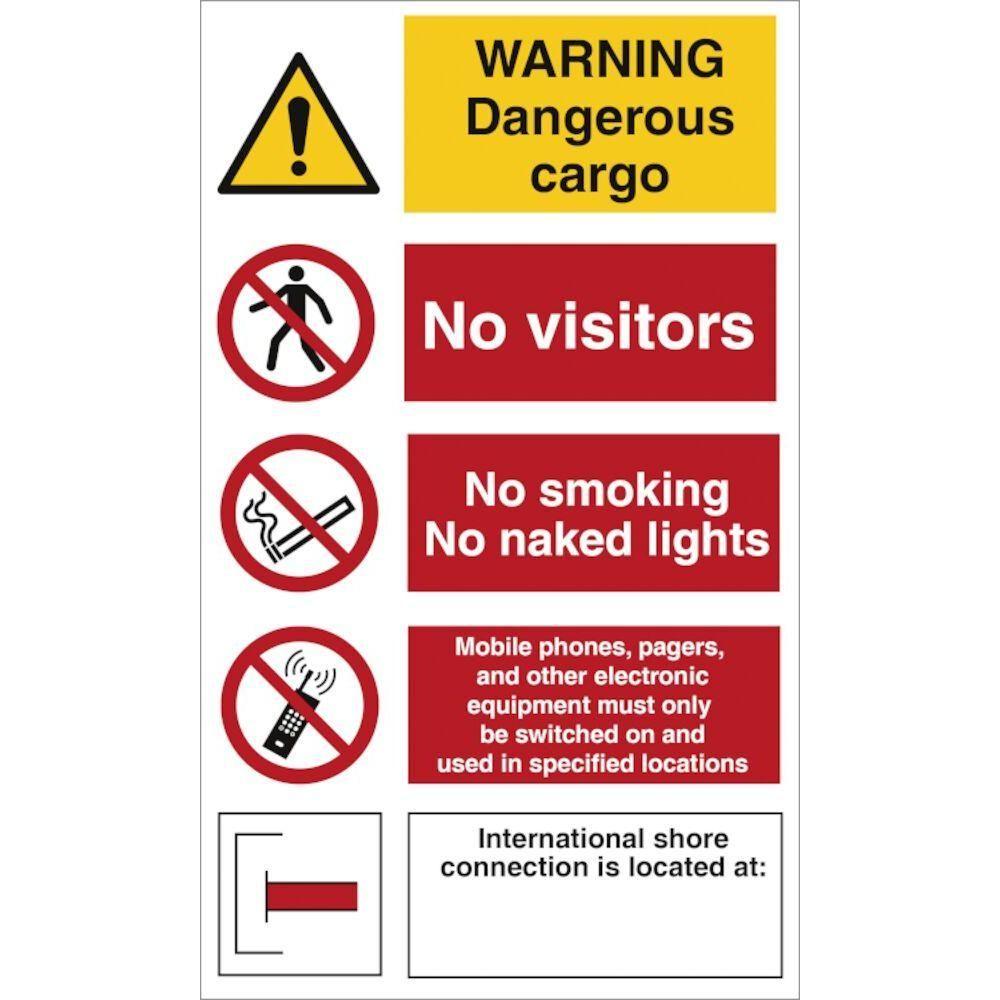 Sign IMO Warning Dangerous cargo - Sikkerhedsgiganten