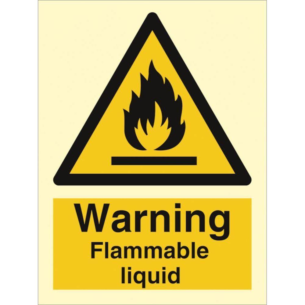 Sign IMO Warning flammable liquid - Sikkerhedsgiganten
