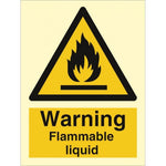 Sign IMO Warning flammable liquid - Sikkerhedsgiganten