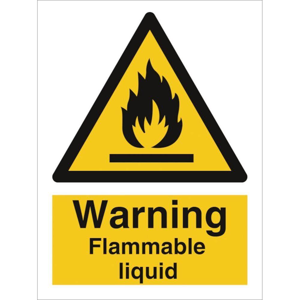Sign IMO Warning flammable liquid - Sikkerhedsgiganten