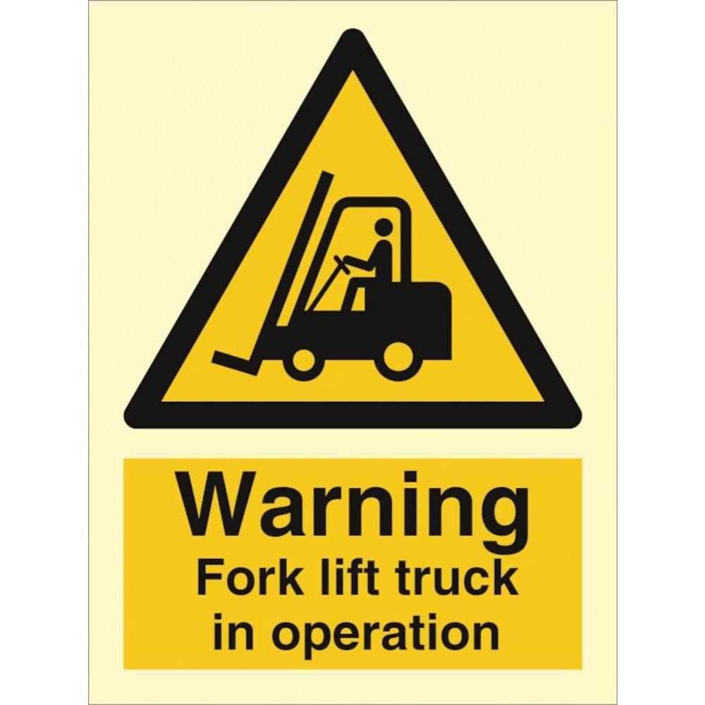 Sign IMO Warning fork lift truck - Sikkerhedsgiganten