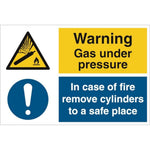 Sign IMO Warning gas under pressure - Sikkerhedsgiganten