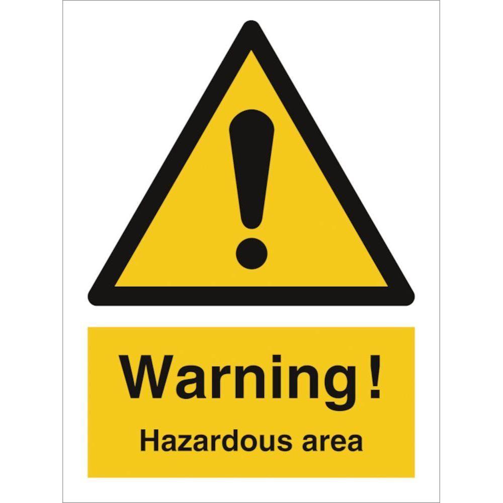Sign IMO Warning Hazardous area - Sikkerhedsgiganten