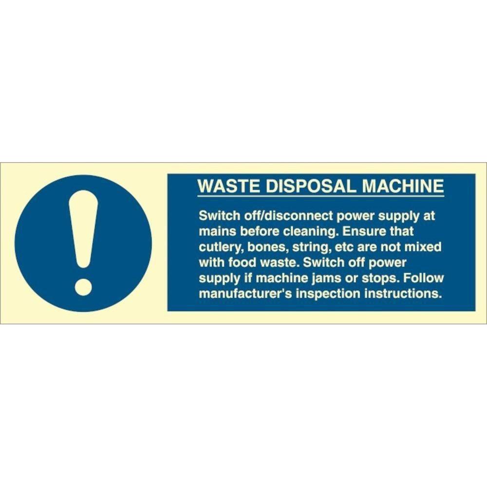 Sign IMO Waste Disposal Machine - Sikkerhedsgiganten