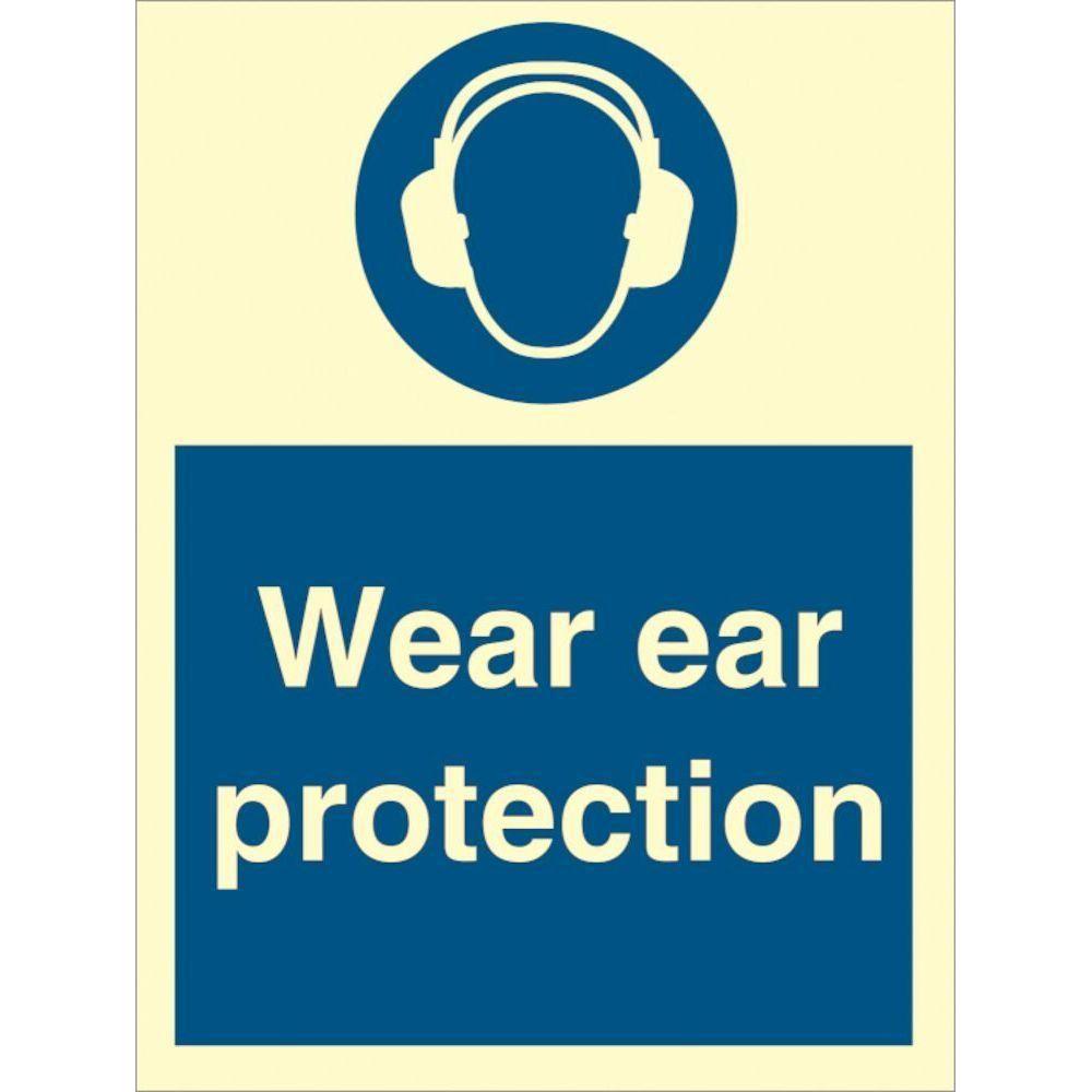 Sign IMO Wear ear protection - Sikkerhedsgiganten