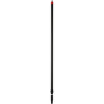 Skaft med vandgennemløb, Vikan, sort, PP/aluminium, 160 - 278 cm, isoleret gribestykke, gevind, Q - kobl - Sikkerhedsgiganten