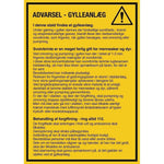 Skilt Advarsel - Gylleanlæg 401674 - Sikkerhedsgiganten