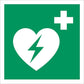 Skilt AED Hjertestarter 132030 - Sikkerhedsgiganten