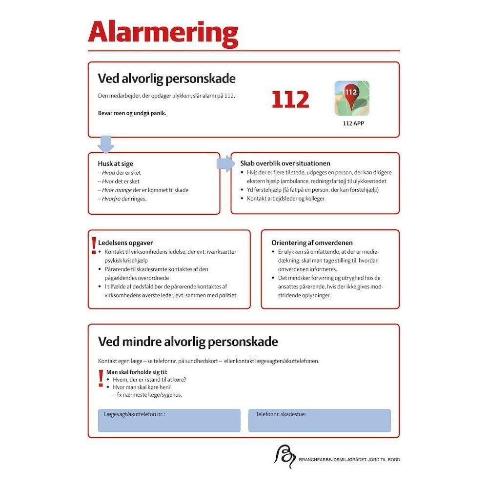Skilt Alarmering 401680 - Sikkerhedsgiganten