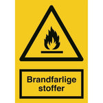 Skilt Brandfarlige stoffer A303 - Sikkerhedsgiganten