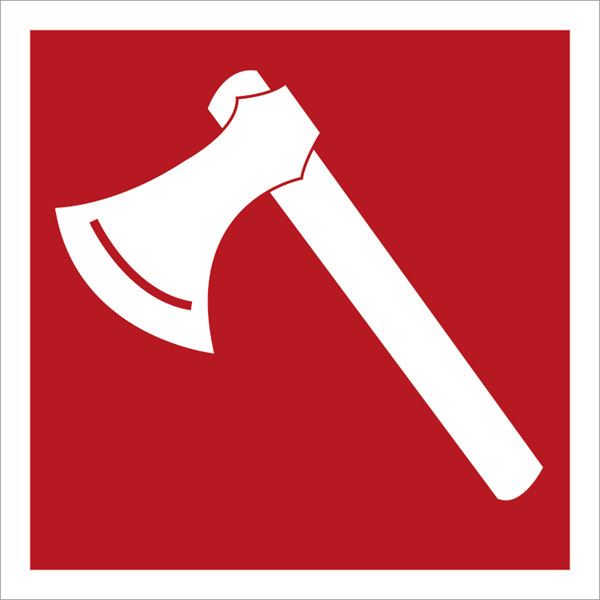 Skilt Brandøkse 132108 - Sikkerhedsgiganten