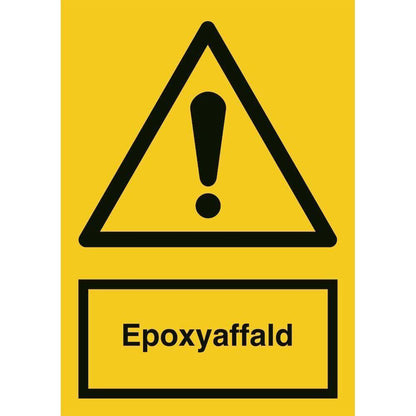 Skilt Epoxyaffald A325 - Sikkerhedsgiganten