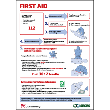 Skilt FIRST AID Sign 401679 - Sikkerhedsgiganten