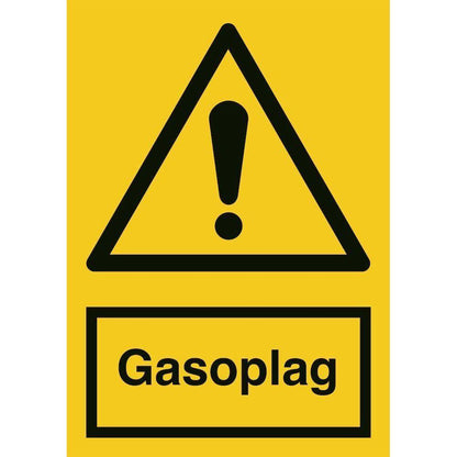 Skilt Gasoplag 400248 - Sikkerhedsgiganten
