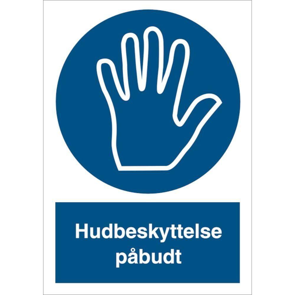 Skilt Hudbeskyttelse påbudt P207 - Sikkerhedsgiganten
