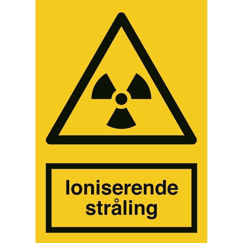 Skilt Ioniserende stråling A306 - Sikkerhedsgiganten