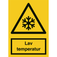 Skilt Lav temperatur A333 - Sikkerhedsgiganten