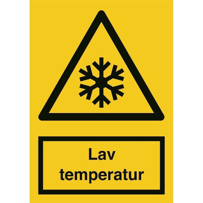 Skilt Lav temperatur A333 - Sikkerhedsgiganten