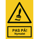 Skilt Pas på Nymalet - Sikkerhedsgiganten