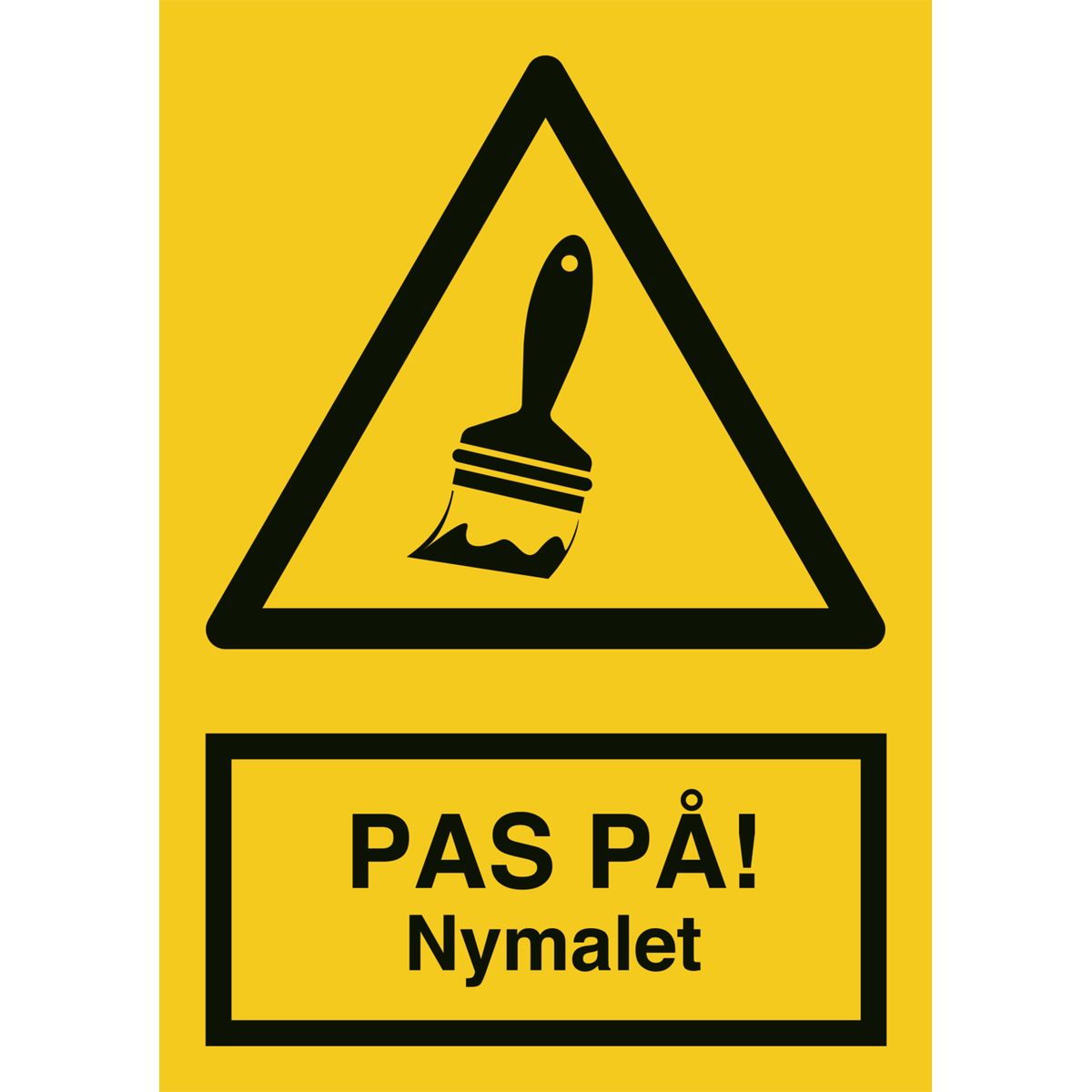 Skilt Pas på Nymalet - Sikkerhedsgiganten